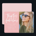 trente et fabuleux anniversaire photo invitation<br><div class="desc">trente et fabuleux anniversaire photo invitation</div>