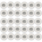 Trente Étiquettes de 2 pouces en nid d'abeille de  (Devant)