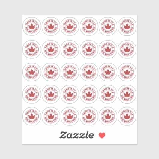 Trente Étiquettes TAPPED AUX ÉTATS-UNIS PURE MAPLE (Feuille)