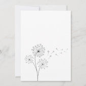 Trente Invitation d'anniversaire noir et blanc (Dos)