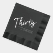 Trente script texte 30e anniversaire date du nom p (Gauche)