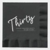 Trente script texte 30e anniversaire date du nom p (Recto)