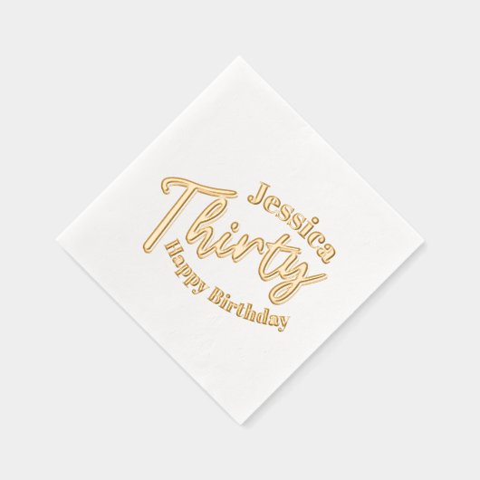 Trente script texte 30ème anniversaire nom personn (Droite)