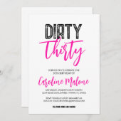 Trente-trente 30e anniversaire Invitation (Devant / Derrière)