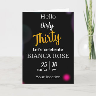 Trente-Trois Cartes d'Invitation Anniversaire