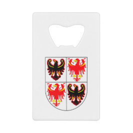 Trentino-Alto Adige/Südtirol Italië Kredietkaart Flessenopener