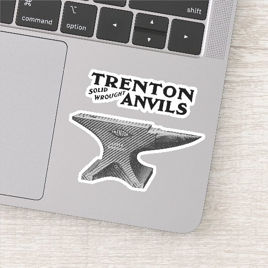  Trenton Anvil Blacksmithing Sticker (Detail)