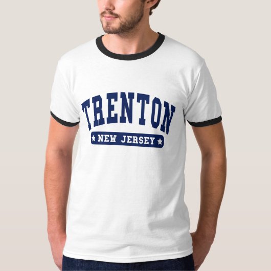 Trenton New Jersey College Style-T-shirts T-shirt (Voorkant)