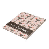 Trépied de carreau de céramique de caducée de (Côté)