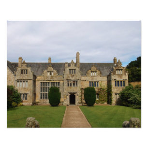 Trerice House Cornwall England Poldark Location Foto Afdruk