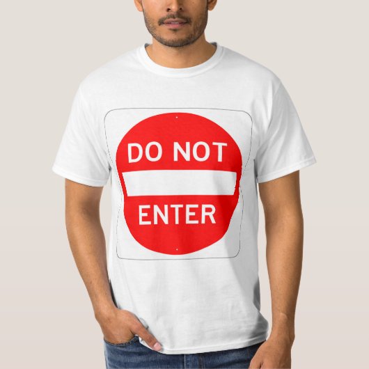 Très amusant NE PAS ENTRER T-shirt SIGNE (Devant)