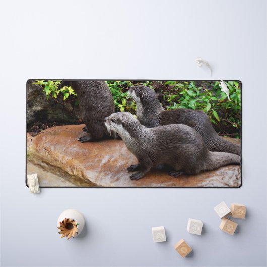 Très Belles Petites Loutres Grises, (Tableau pour enfants)