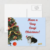 Très carte postale de bleu de Gimli de Noël de (Devant / Derrière)