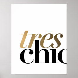 TRES CHIC 11x14'' | POSTER TYPOGRAFIE