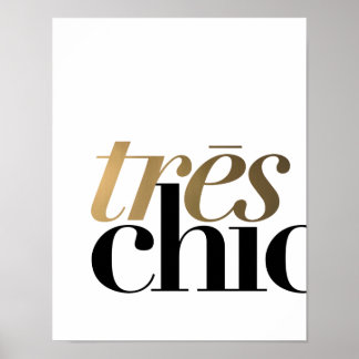 TRES CHIC 11x14'' | POSTER TYPOGRAFIE