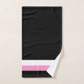 Très Chic Black Stripes Bad Handdoek (Handdoek)