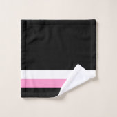 Très Chic Black Stripes Bad Handdoek (Wasdoekje)