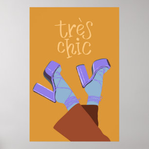 Très Chic Mode Print Elegante Franse kunst