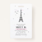 Trés Chic Parijse Sweet 16 ID1162 Badge (Achterkant)