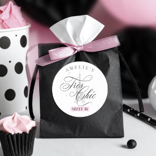 Très Chic Paris Sweet 16 ID1162 Ronde Sticker