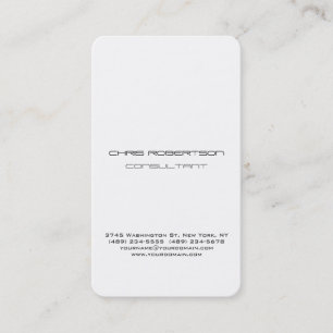 Très clair gris blanc Carte de visite attrayant