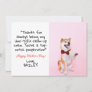 Très drôle Carte de jour Fête de Chien Photo pou