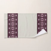Très Élégante Plum Artsy Purple Avec Grey Clair (Serviette à main)