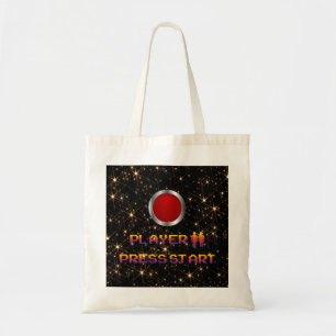 TRÈS Fun Classade Arcade PRESSE START Sac fourre-t