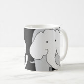 Très Gros Éléphants Gris ! Mug (Devant droit)