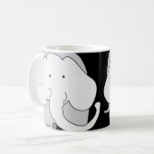 Très Gros Éléphants Gris ! Mug (Devant gauche)