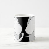 Très Gros Éléphants Gris ! Mug (Centre)