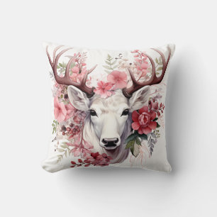 🦌 🎄 Très Joli Joyeux Coussin de rennes de Noël