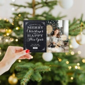 Très Joyeux Carte photo magnétique de Noël