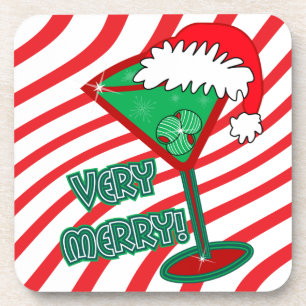 Très joyeux ! Dessous de verre de Martini de Noë