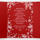 Très Joyeux Noël. Cartes Multiphoto Tri-Fold (Intérieur au milieu)