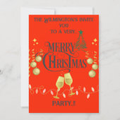 Très Joyeux Noël Fête Invitation (Devant)