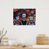 TRES MARIACHIS DAY VAN DE DODE POSTERS (Keuken)