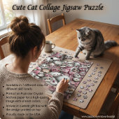 Très mignon puzzle de collage de chats