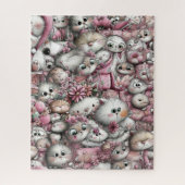 Très mignon puzzle de collage de chats (Vertical)