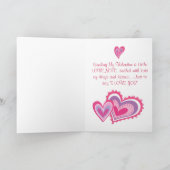 Très mignonne carte Valentine avec beaucoup de Coe (Intérieur)