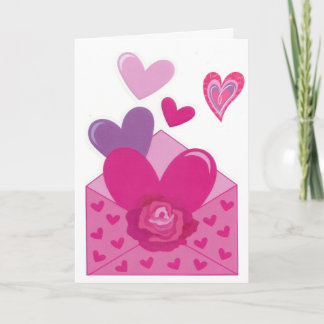 Très mignonne carte Valentine avec beaucoup de Coe