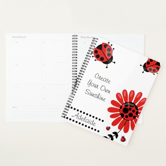Très moderne Red Ladybug Personnalisé (Devant avec enveloppe)