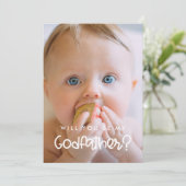 Très moderne Serez-vous mon carte photo parrain (Debout devant)