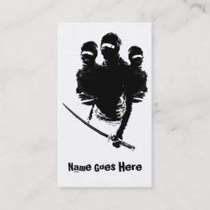 tres ninjas visitekaartje