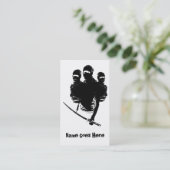 tres ninjas visitekaartje (Staand voorkant)