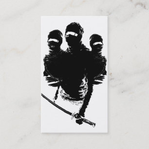 tres ninjas visitekaartje