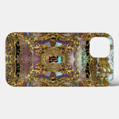 Très orné Elegant Monogram Case-Mate iPhone Case (Achterkant (horizontaal))