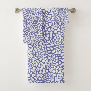 Très Peri Leopard Spot Motif 2 Serviettes de bain