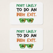 Très Probable De Sortir Irlandais (Devant & derrière)