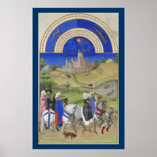 Très Riches Heures - August Poster (Voorkant)